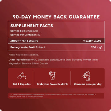 Organic Pomegranate Extract Capsules